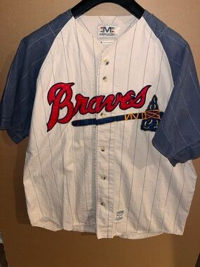 Vintage Atlanta Braves Mirage Jersey #44 Sz XL Cooperstown Collection Sewn Great